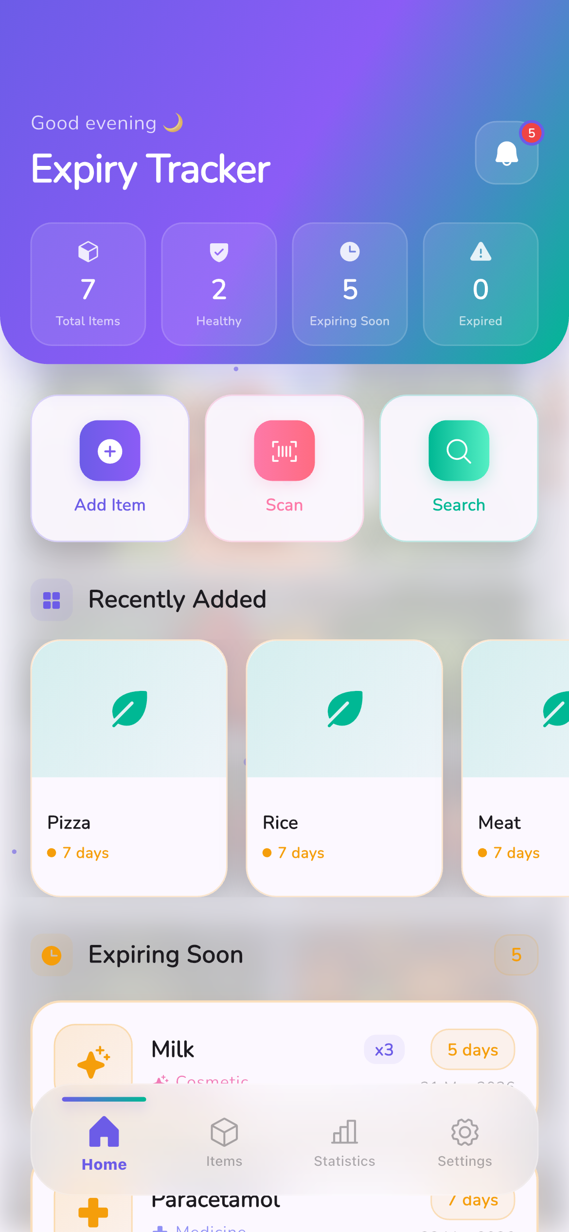 Expiry Tracker - Settings